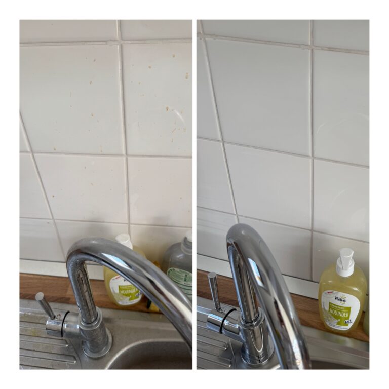 Küche putzen vorher nachher