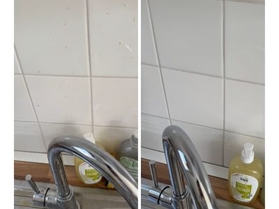 Küche putzen vorher nachher